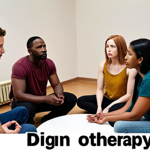 Home 18 **A group of diverse people sitting in a circle, participating in a therapy session led by a counselor. The scene should convey support, empathy, and healing in a safe space.** (Focus: Emotional support and group therapy for crime victims).