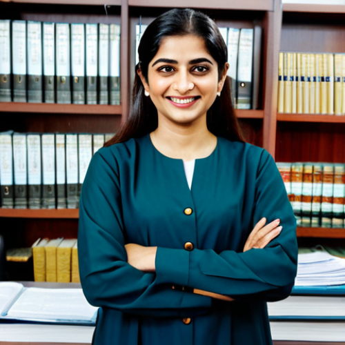 Home 17 **
"A Pakistani female lawyer, fully clothed in a professional Shalwar Kameez with a dupatta, inside a well-lit, modern law office in Lahore. Bookshelves and legal documents are visible in the background. She is smiling confidently. Safe for work, appropriate content, modest, professional, perfect anatomy, correct proportions, natural pose, well-formed hands, proper finger count, natural body proportions."
**
